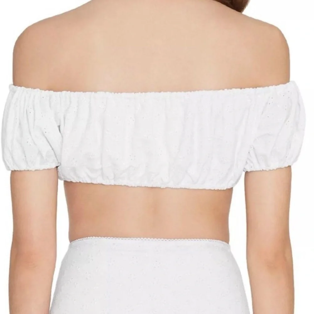 FAITHFUL the Brand Corsica Off The Shoulder Swimsuit Top - Picture 6 of 6